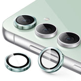 JETech Camera Lens Protector for Samsung Galaxy S23 FE 6.4-Inch, 9H Tempered Glass Metal Individual Ring Cover, HD Clear, 1 Set (Green)